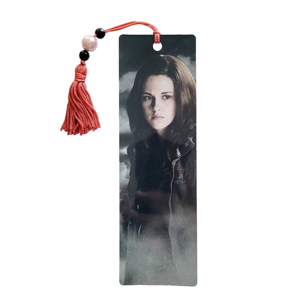 2009 Twilight Bella Swan eclipse Bookmark tassel pink beaded Kristen Stewart Y2K